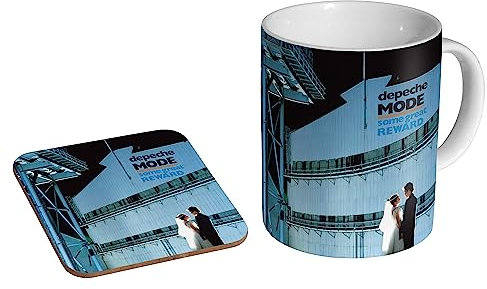 glades Depeche Mode Some Great Reward – Keramik Kaffeetasse + Untersetzer Geschenkset