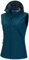 33,000ft Damen Softshell Westen mit Abnehmbare Kapuze Fleece Gefütterte Ärmellose Jacke Wasserdichte Winddichte Sportwesten Vest mit 5 Taschen für Reiten Laufen Wandern Keramik Blau L