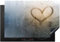 KitchenYeah© Induction Hob Protector Mat 20.5x30.7 / 78x52 cm Cooker Top Protectors Cover Ceramic Covers Electric Hobs Vinyl Heart - Condensation - Water - 3D