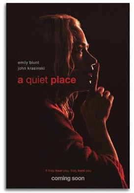 Filmposter A Quiet Place Wandkunst, Leinwandgemälde, Wohnzimmer, Schlafzimmer, Heimdekoration, Büro, Wandposter, Fitnessstudio, Kunstmalerei, 30 x 45 cm