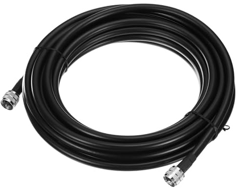sourcing map UHF Male PL-259 to UHF Male PL-259 Low Loss RG213 Coax Jumper Cable 18M/59Ft