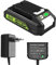 XNJTG 24V 3,5Ah Batteria ricambio per Greenworks con 24V Caricatore di ricambio G24MC Compatibile con Greenworks 24volt Batterie G24B2 G24B4