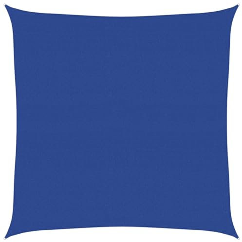 vidaXL Vela Parasole 160 g/m² Quadrata Blu 5x5 m in HDPE, Vela ombreggiante, Ombra da Patio, tettoia ombreggiante, Vela da Giardino, tettoia