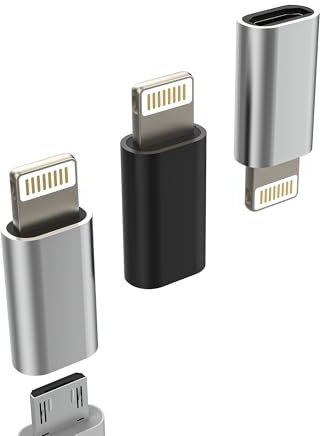 Adattatore Ricarica Micro USB Femmina A Lightning Maschio(3 Pack) Android Cavo Da Per IPhone 14 13 Pro MicroUSB Cavi Jack Per Apple MFI Certified Spinotto Per iPad Caricatore Adattatori mc-to-L