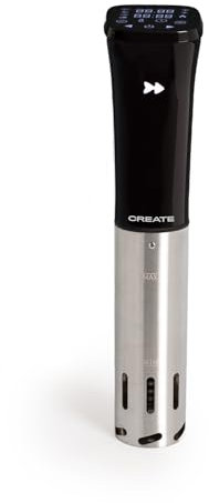 CREATE/CHEF RONER/Cocedor portátil con WiFi para Sous Vide/Capacidad hasta 12L, control por Wifi, sencillo e intuitivo, cocción precisa, multiples recetas, autoapagado, 1300W