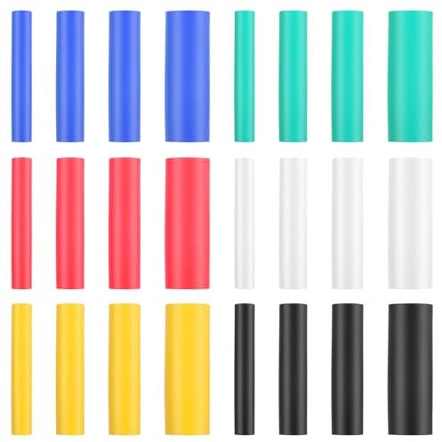 JJUNW 24 Pcs Charger Protector, Flexible Cord Protector for Phone Charger, Silica Gel Heat Shrink Tubing Shrink Tubing for DIY Tube Wrap Cable Cord Kit
