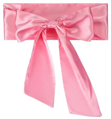 PATIKIL Ceinture En Satin Uni, 1 Pc Ceinture De Taille En Satin Pour Mariage Fête Accessoire Pour Cérémonie De Remise De Diplôme Anniversaire Décoration Accessoire Bal De Finissants, Rose