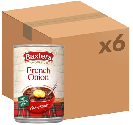 Baxters Favourites French Onion Soup, Vegetarian, 400 g (6-Pack) | Rich Flavour, Quality Ingredients, Quick & Easy Meal, Low-Carb, Nutritious, Family Favourite, Ready-to-Eat