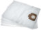 vhbw 10x Sacs compatible avec Nilfisk Aero 31-21 PC INOX aspirateur - microfibre non tissée, 53,45cm x 39,7cm blanc