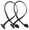 ELFJMZP 2-Pack 40CM Small 4Pin to SATA Power Cable, Dual SATA 15PIN Adapter for HDD SSD DVD Drive, PC Internal Power Supply Cable Generally compatible