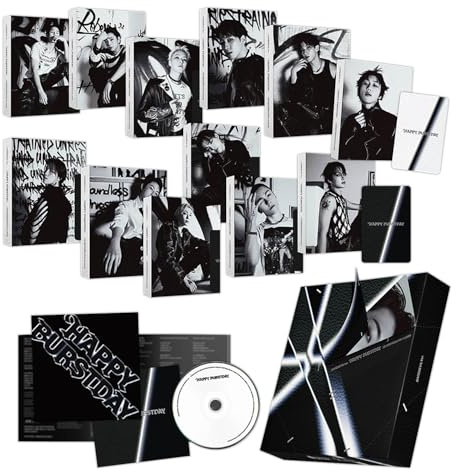 SEVENTEEN - 5th Album [HAPPY BURSTDAY] (DAREDEVIL Ver. / Random.) Outbox R + Lyric Book + Postcard + Photocard + Hardcover Binder / Booklet + 2 Pin Badges + 4 Extra Photocards