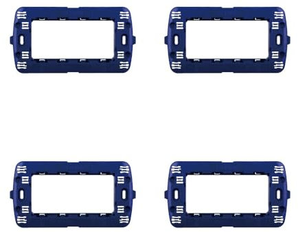 Elektronova, supporto 4 posti (504) compatibile con BTicino LivingLight, confezione da 4 pezzi