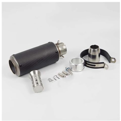 Pot d'échappement de moto Pour Nmax Xmax 125 R6 Échappement D’échappement Double Latéral Gauche Et Droit Avec DB Killer 51mm 60mm(D 51mm)