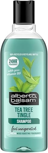 Alberto balsam Tea Tree Tingle Shampoo, with Pro-Vitamin B5, 24HR Fragrance, Suitable for All Hair Types, 300ml