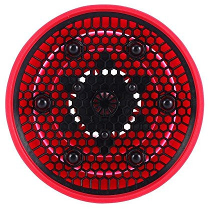 Diffuseur Pliable De Sèche-cheveux En Silicone Couvercle Télescopique Portable (Rouge)