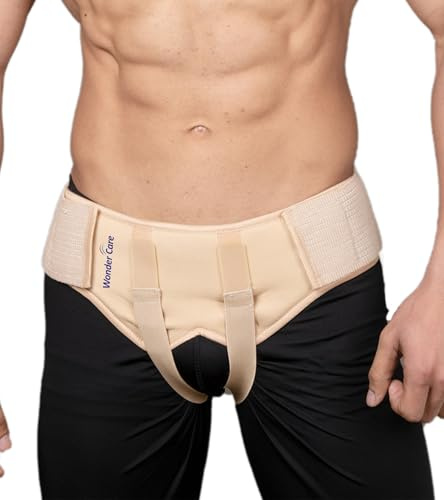 Wonder Care® Hernia Belt for Men - Groin Hernia Support for Men, 2 Removable Compression Pads & Adjustable Groin Straps, Double inguinal Hernia Support for Men-3XL