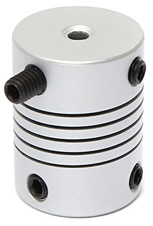 KingLan 3Mm x 3Mm Aluminium Flexible Wellenkupplung Od19Mm x L25Mm CNC Stepper Motor Coupler Connector