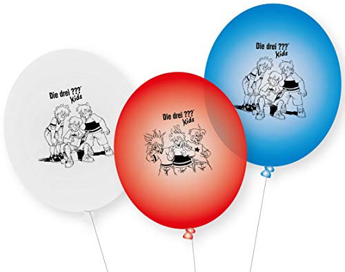 DH-Konzept DREI ??? Kids Ballons 9 Stück // Detektivparty DREI Fragezeichen