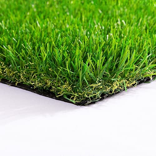 Steffensmeier Kunstrasen Dublin | Sonnenstunden: 20.000 | 37 mm | Outdoor | Meterware | wasserfest | Grün, Größe: 100x100 cm