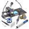 X-Tronic 75 Watt Model #3020 Soldering Iron Station - 2 Helping Hands, 5 Extra Tips, Solder Roll Holder, Brass Tip Cleaner w/Cleaning Flux, Solder Sucker, Solder & Tweezers - C/F & 10 Min Sleep Func