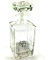 BOTTIGLIA LIQUORE PURO CRISTALLO BASE E TAPPO LAVORATI A TAGLIO DIAMANTE cm 10x10x22.
