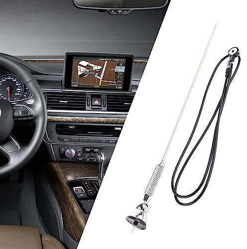 Qiilu Automotive Antennas, 18.5 Universal Car Roof Fender Radio AM/FM Aerial Antenna 180°Swivel