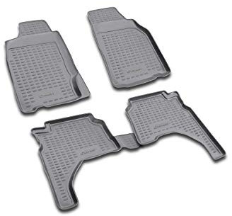 Element 3D Gummimatten Set passend für Mitsubishi L-200 | Mk3 III | 1996-2006 | 100% passgenaue Auto Fußmatten, robuste Universal Fußmatte Auto, Gummimatten Auto, Auto Fussmatten Gummi
