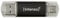 Intenso Twist Line 128 GB, Dual USB-Stick 3.2 Gen 1x1, USB-C und USB-A, 70MB/s, Anthrazit