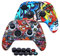 [2PCS] Jusy for Xbox Series X/S Controller Soft Silicone Cover Skin, Sweat-Proof Anti-Slip Case Cover Protective Accessories Set, Dust-Proof Skin for Xbox Series X/S, with 10 Thumb Grips(Street style)