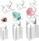 (36 PCS 3 Size Display Stand,Acrylic Rock Display Stands,Clear Display Easel Stands Pedestal for Crystal Geodes Rock Mineral Agate Fossil Coral Crystal/Gemstone Small Collectibles Display Stands