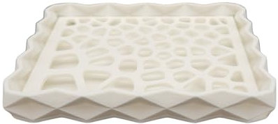 Porte Savon – Blanc - Écologique en PLA Biosourcé – Fabrication Française - Grille Amovible pour Nettoyage Facile - Idéal pour Douche et Salle de Bain