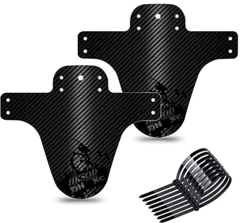 hksod Garde-boue de vélo VTT Avec Film de Protection de peinture autocollant Pour vélo VTT Garde-boue et Cadre de Protection 3D Pour VTT 24-29 – Noir