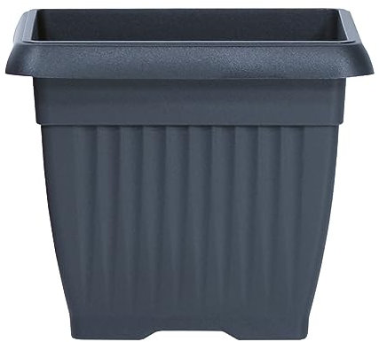 KAGM Quadratischer Blumenkübel Blumentopf Pflanztopf in Anthrazit - 18cm x 18cm | H = 16cm / ohne Untersetzer