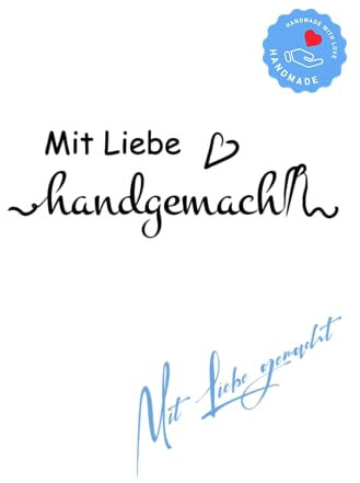 Stempel - Motivstempel - Mit Liebe handgemacht - mit Nadel und Faden
