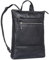 ROYALZ 'Orlando' Zaino Porta Pc Uomo e Donna in Vera Pelle - Zaino Laptop 14-15.6 pollici - Backpack Design Piatto per il Lavoro la Scuola l'Università e il Tempo Libero, Colore:Nero