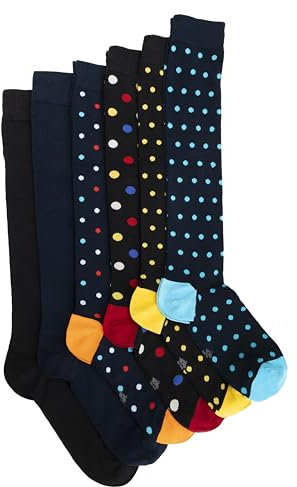 Ciocca Calze Uomo Lunghe Fantasia Caldo Cotone Morbide e Confortevoli - Confezione 3/6 Paia Autunno Inverno [BOXCW6_POI3_11_1]