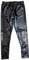 krautwear Damen Mädchen Leggings Leggins Metallic Glänzend Wet Look Latex Kunstleder Partylook (schwarz-LXL)