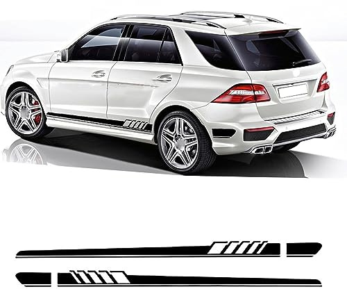Karosserie aufkleber aufkleber für Mercedes Benz ML Class W163 W164 W166 ML63 AMG ML320 ML350,Körper dekoration Auto externe Tuning Zubehör,A-Black