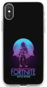 Transparent Case for Apple iPhone, Printed in France, Video Games, Fortnite Battle Royale (iPhone X)