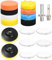 80mm Polierschwämme Pads,18 Stück Polier set,Auto Polierpads,Auto Schwämme Pads Polieraufsatz,Auto Polieren Pads für Akkuschrauber,Poliermaschine,Polierauflage,Bohrmaschine Polieren,Schleifen,Wachsen