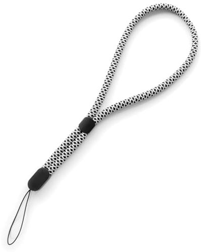 trage.band® kurzes verstellbares Handgelenk-Trageband, schwarz-weiß