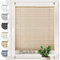 Sonello Plissee Crush Klemmfix ohne Bohren 60cm x 100cm Cappuccino Faltrollo Plisseerollo Jalousie für Tür & Fenster Blickdicht Sichtschutz Sonnenschutz Fertifplissee Rollo