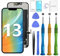 for iPhone 13 Screen Replacement Kit 6.1 LCD Screen with 3D Touch FHD COF Full Assembly/Digitizer with Repair Tools Screen Protector Waterproof Frame Sticker for A2633/A2482/A2631/A2634/A2635