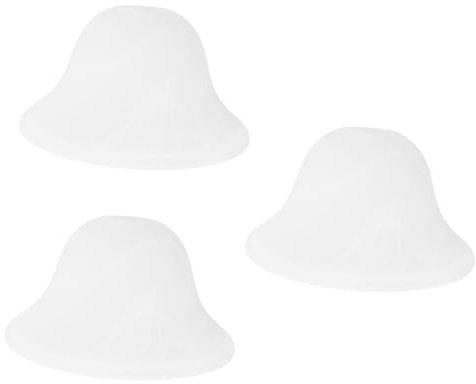 Garneck 3St Lampenschirm tischlampe innenbeleuchtung Leuchtenabdeckung zimmerbeleuchtung hangelampe Miniatur-Lampenabdeckung Innendekoration kleine Lampenabdeckung Glas Weiß