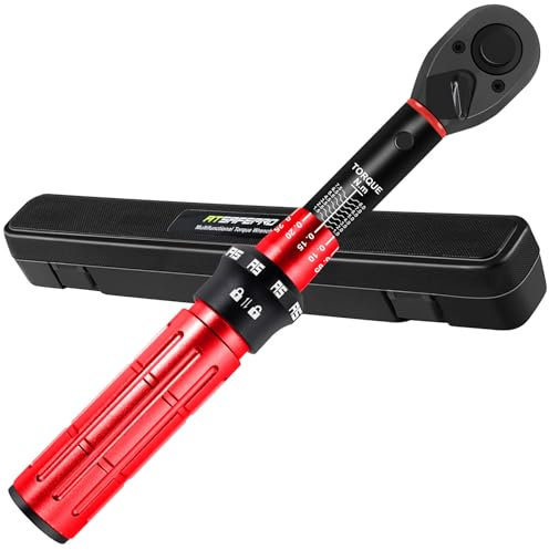 ATsafepro Petite clé dynamométrique 1/4 Pouce, 1–8 N.m Clef Dynamometrique Vélos et Motos 72 Crans, Réglable en Double Sens, Précision de ±3%
