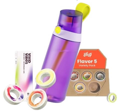 Borraccia Gen2 AIR UP (Viola) + 8 pod In Omaggio