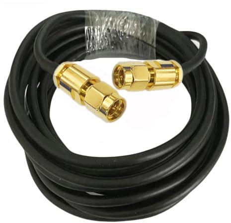 Cavo coassiale RG58 SMA maschio a SMA maschio connettore a morsetto 50-3 cavo coassiale 50ohm 1/3/5/10/15/20/30m(20m)