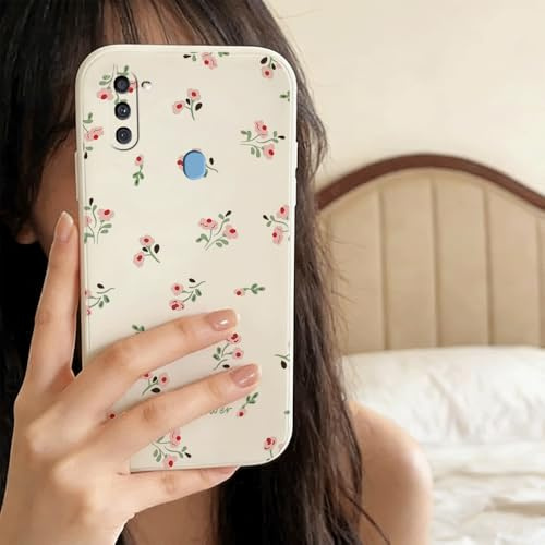 QIODAYI Kompatibel mit Samsung Galaxy A11/M11 | Aromatische Kleine Blumen TPU Silikon Handy-Hülle