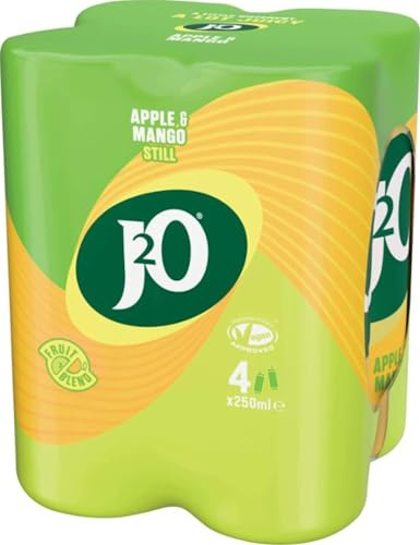 J2O Fruit Blend Apple & Mango, 4 x 250ml Can