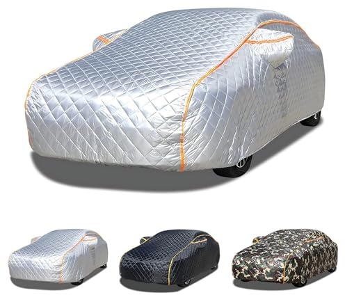 Autoabdeckung Winter für OPEL Corsa OPC 2007-2025,Hagelschutzplane Auto,Autogarage Abdeckung Wasserdicht,Mehrschichtiges Verstärktes Material,Gute Sichtbarkeit bei Nacht,Umfassender Schutz